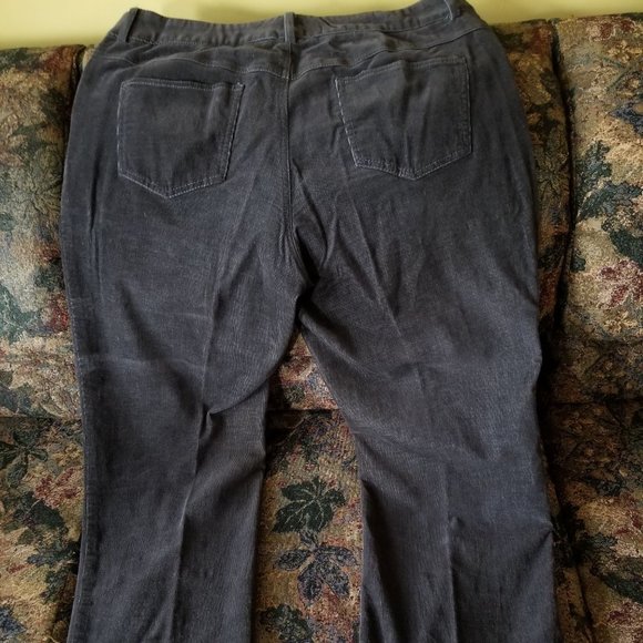 Vintage 90s, needle cord, fine corduroy pants, 4 pockets, Focus, L, gray - Picture 4 of 11